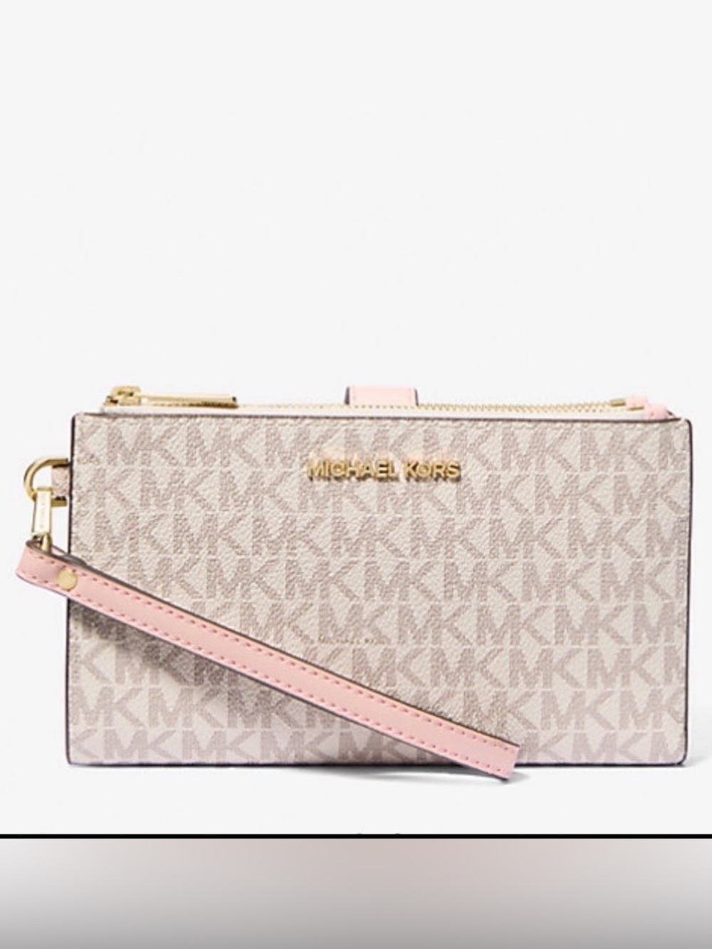 michaels kors Jet Set Travel Signature Logo Smartphone Wallet